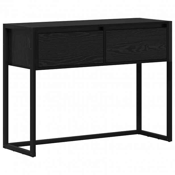 vidaXL Odkládací stolek Černý dub 100 x 36 x 75 cm Kompozitní dřevo