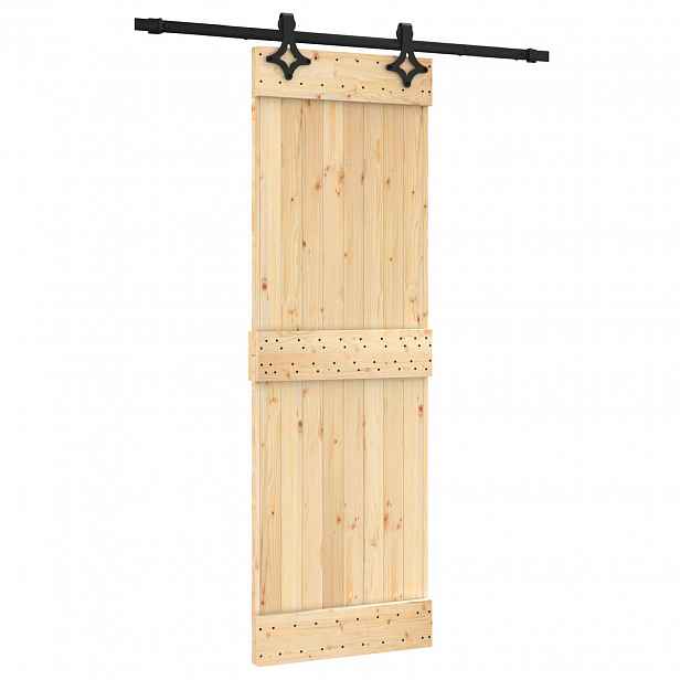 vidaXL Posuvné dveře 70 x 210 cm Masivní borové dřevo (neupravené)