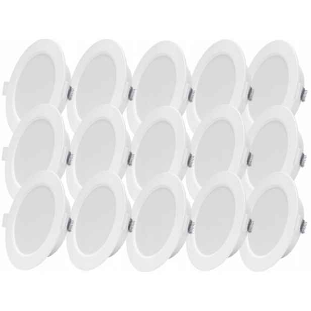 15x plochá stropní Led lampa 6W Slim Teplá 3000K