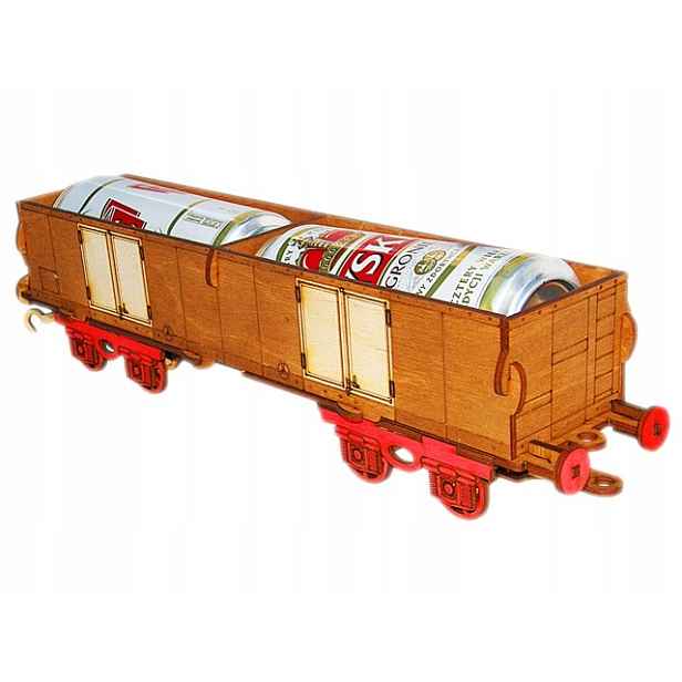 Alkoholový vůz na 2 piva dárek k 18 30 40 50 60. narozeninám pro železničáře