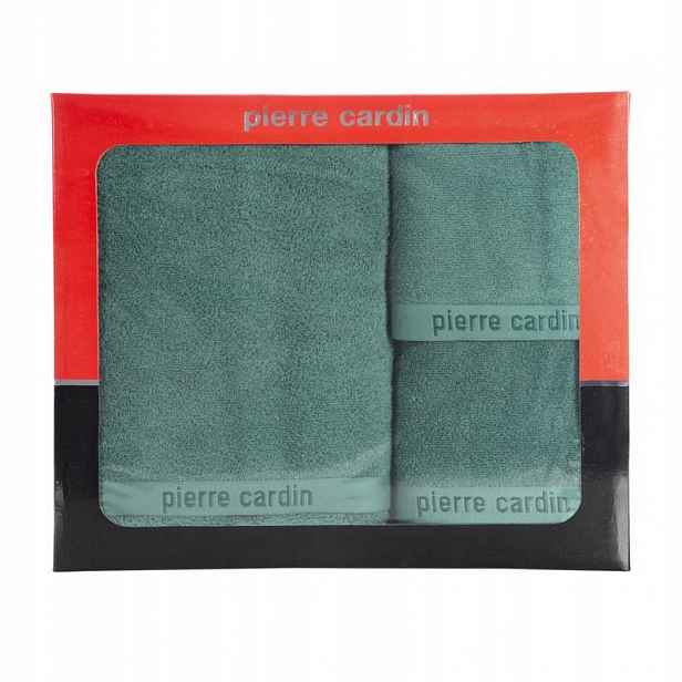 Sada ručníků v krabičce 3 ks Evi zelená 430 g/m2 Pierre Cardin