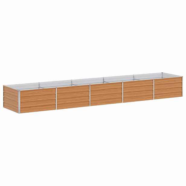 vidaXL Zahradní vyvýšený záhon Světle hnědá 400 x 80 x 45 cm