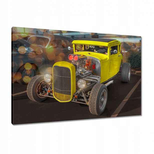 Obrazy 90x60 Žlutý Hot Rod