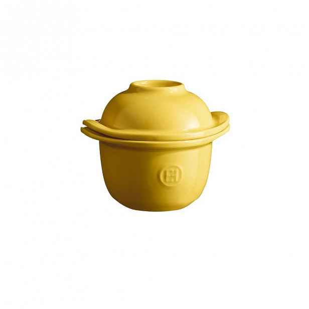 Emile Henry Miska s víkem Egg Nest, zapékací, 0,3 l, žlutá Provence