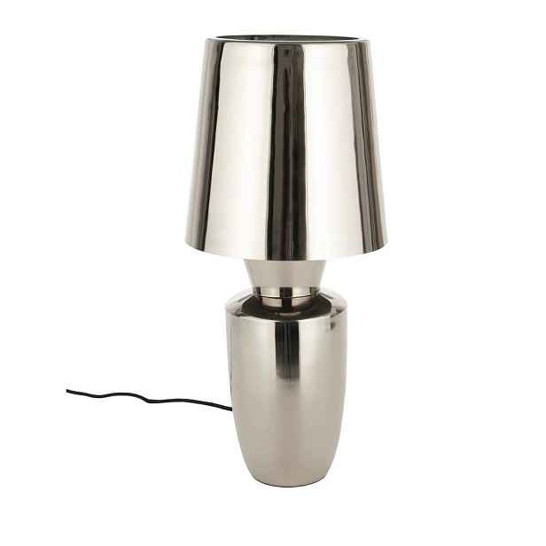 Kovová stolní lampa ve stříbrné barvě s kovovým stínidlem (výška 42 cm) Classy – Zuiver