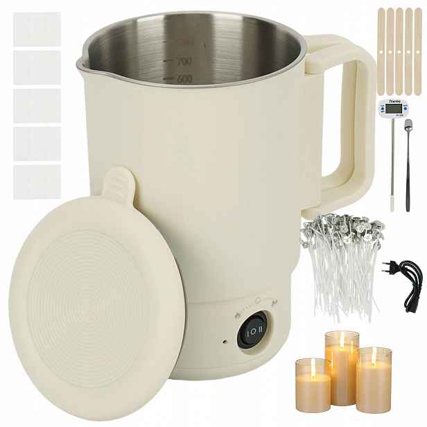 Zařízení Na Tavení Vosku, Ohřívač 600 W, 800 ML, Topeniště Teploměr