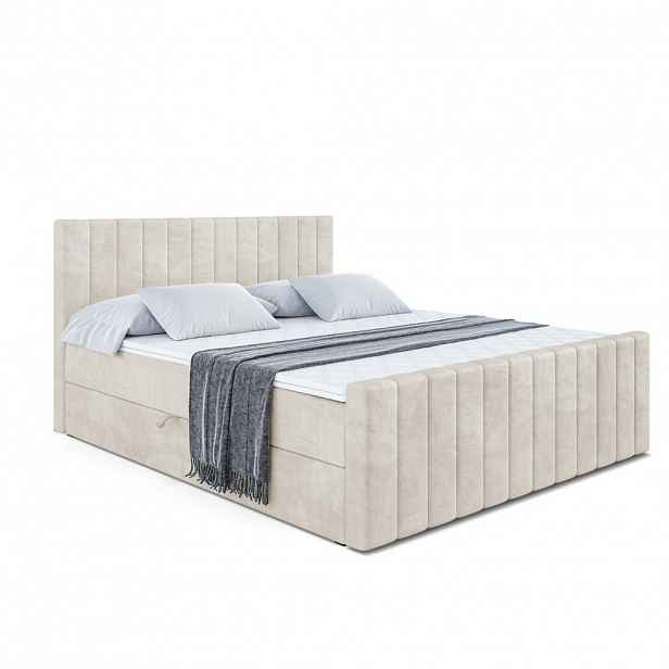 ALTDECOR AMERICKÁ postel EDITA-Z – 200 x 200 cm – H3 – ecru