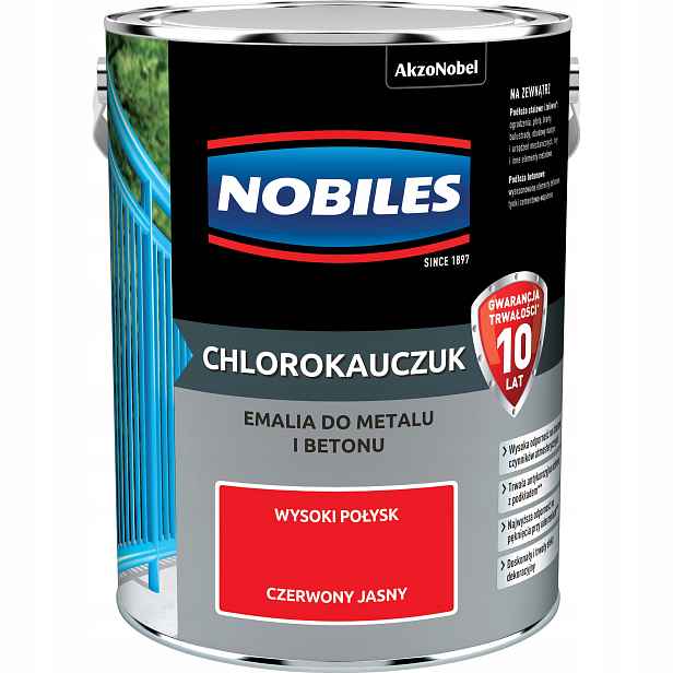 Chlorokaučuk 5L Červený Světlý Nobiles