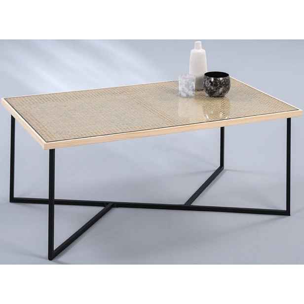 Obdélný konferenční stolek Lana, s výpletem