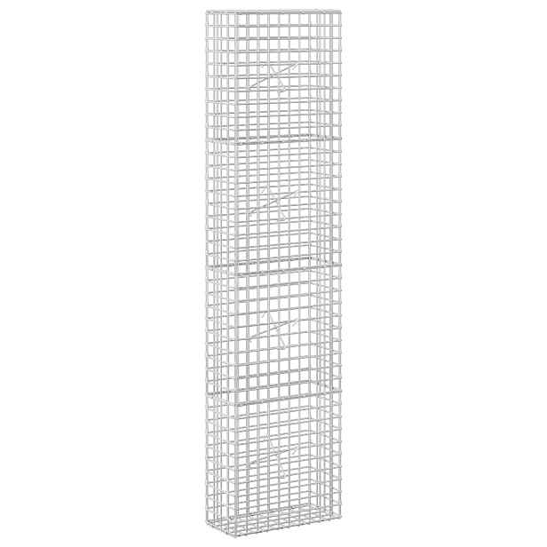 vidaXL Gabion s drátem 3,5 mm a síťkou 5x5 cm 50x20x200 cm
