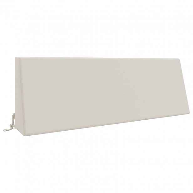 vidaXL polštář za záda SOEST 100% polyester Bílá 120 x 20 x 40 cm