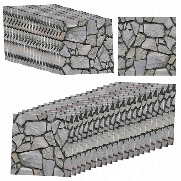 20 x Tapeta Lamel Samolepicí Nástěnné panely 3D Lamelová dýha 30 cm