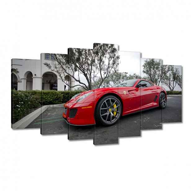 Obrazy 140x80 Červený automobil Ferrari