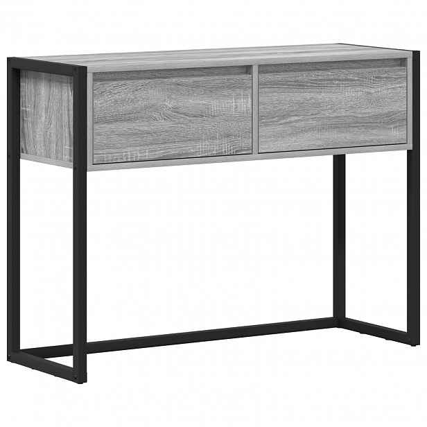 vidaXL Odkládací stolek Šedá Sonoma 100 x 36 x 75 cm Kompozitní dřevo