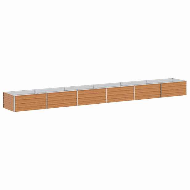 vidaXL Zahradní vyvýšený záhon Světle hnědá 600 x 80 x 45 cm