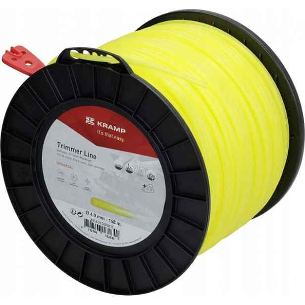 Žací struna Ø 4 mm 158 m kulatá žlutá Kramp NL40158RKR