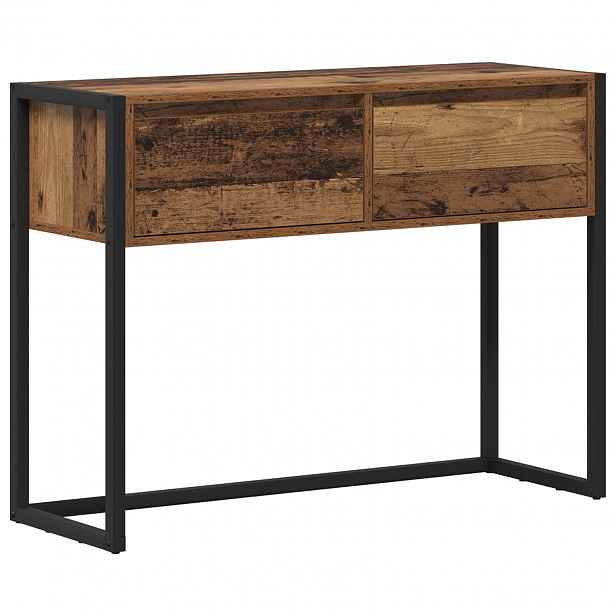 vidaXL Odkládací stolek Staré dřevo 100 x 36 x 75 cm Kompozitní dřevo
