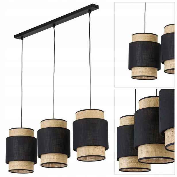 Černá závěsná lampa Boho New je moderní nad jídelní stůl Tk Lighting