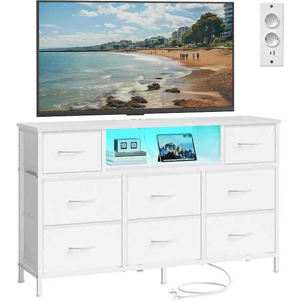 Komoda Songmics 114 x 30 x 68 cm bílá