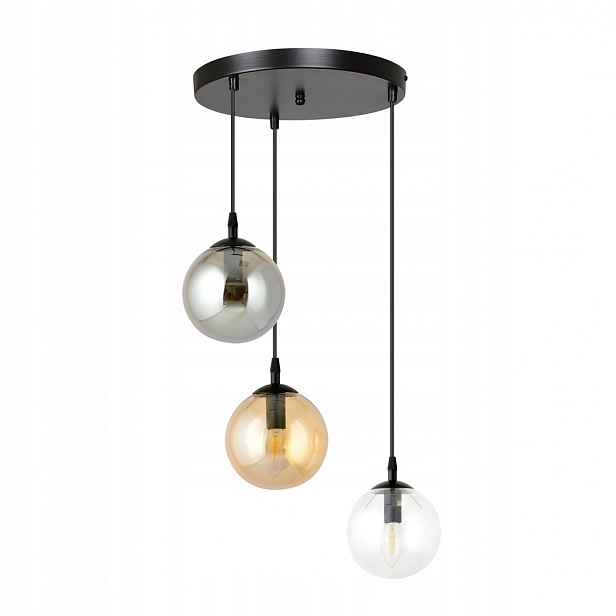 Moderní závěsná lampa Vegas černá 3xE14 Nastavitelné stínidlo 3 barvy