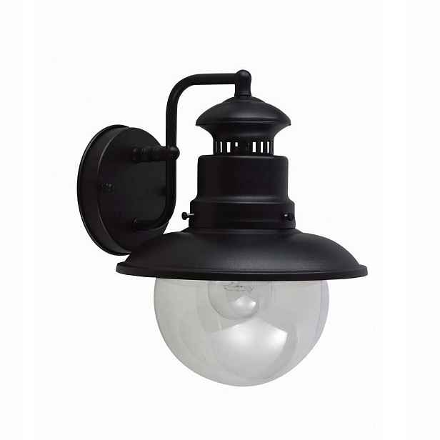 Venkovní nástěnné svítidlo v industriálním stylu, černé, patice E27, max. 60W, Shipston Garden Zone