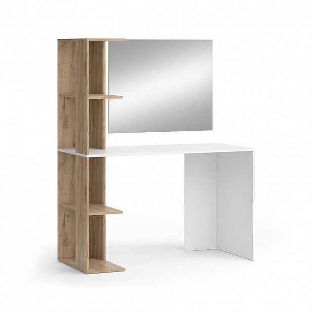 Vicco TOALETNÍ STOLEK Tower Bílá/Sonoma 122.2 cm se zrcadlem