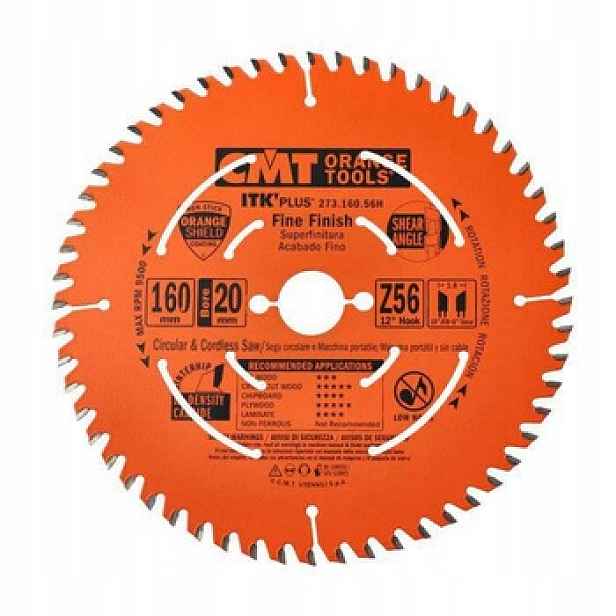 Pila Cmt Itk 273.160.56H ⌀160 mm, 56 mm, řez 1,7 mm, tělo 1,1 mm