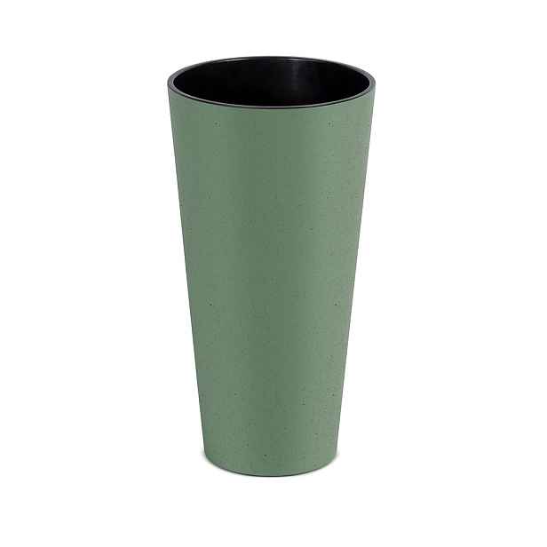 Prosperplast Plastový květináč Tubusy Slim Eco Wood 25 cm zelený