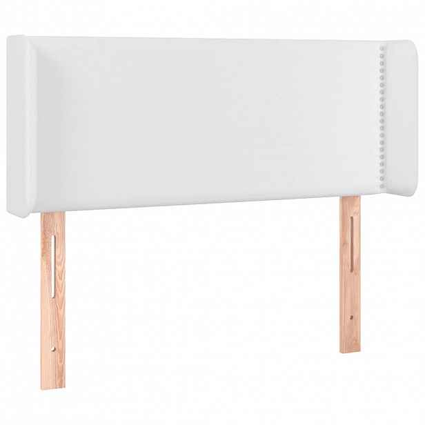 vidaXL Čelo postele typu ušák bílá 103 x 16 x 78/88 cm umělá kůže