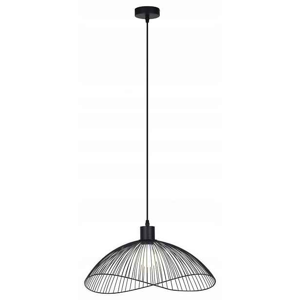 Černá industriální závěsná lampa nad jídelní stůl v loftovém stylu Rabalux