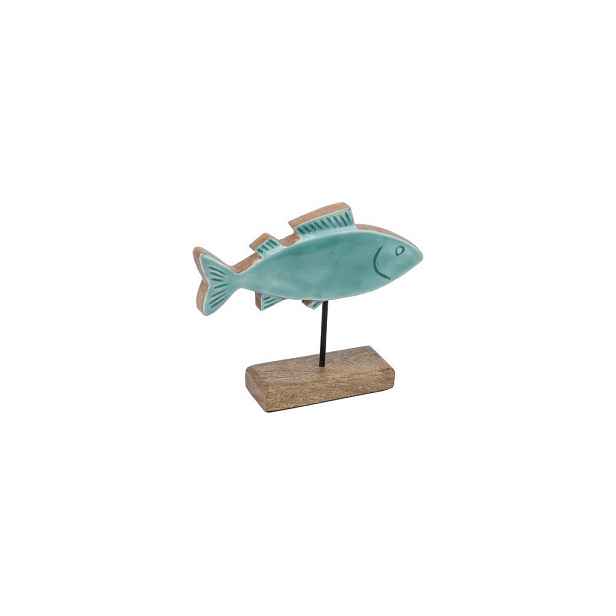 Dřevěná soška (výška 20 cm) Fish – Ego Dekor