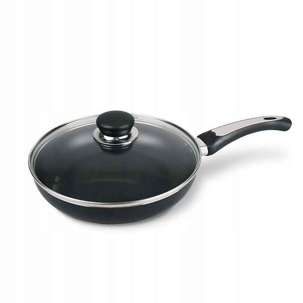 Smaltovaná pánev s poklicí Non-stick indukční 28 cm Maestro MR-1203-28