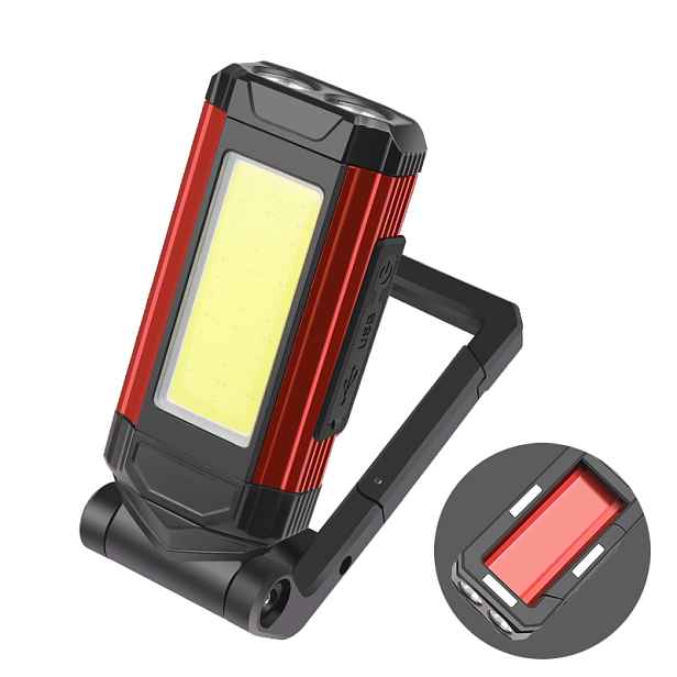Skládací Led Dílenská Lampa Cob Xpe Akumulátorová Do Garáže Magnet Usb
