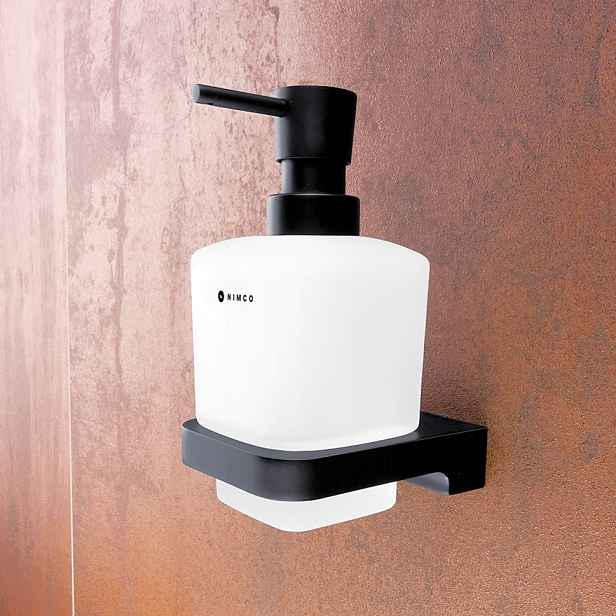 Nimco Maya Černá dávkovač mýdla, pumpa mosaz patent design Mac 29031C-T-90_