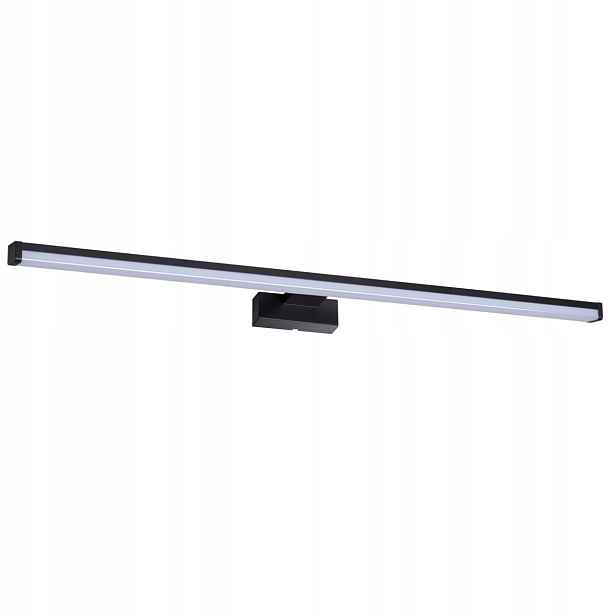 Led koupelnové nástěnné svítidlo nad zrcadlo černé, podlouhlé, 90 cm, moderní Kanlux