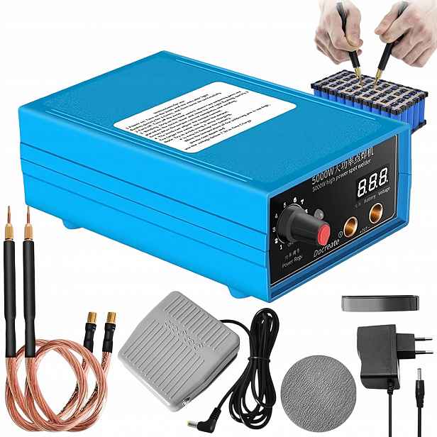 Bodová Svařovací Jednotka Pro Baterie S Pedálovým Spínačem 5000W 4000MAH