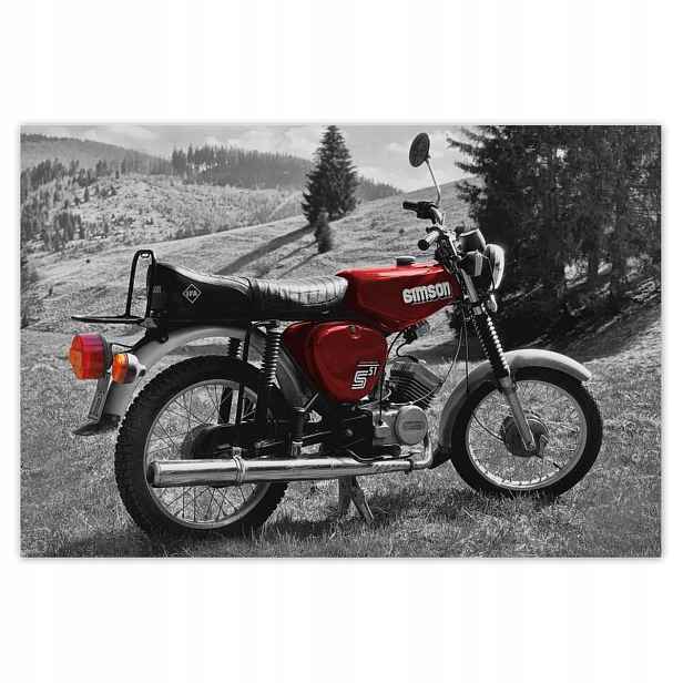 Fototapety 200x135 Červený Simson S51 E