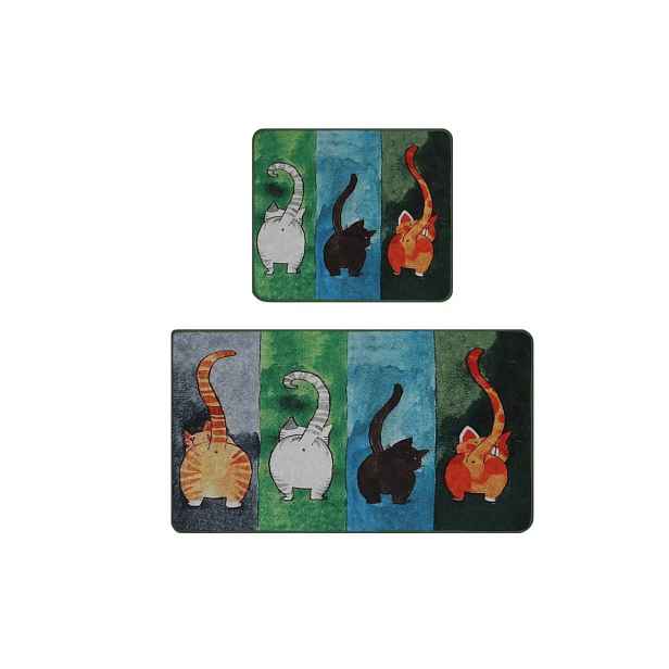 Koupelnové předložky v sadě 2 ks 60x100 cm Gatto Carino – Foutastic