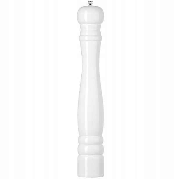Mlýnek na sůl dřevěný, bílý, průměr 65 x 415 mm Hendi 469583
