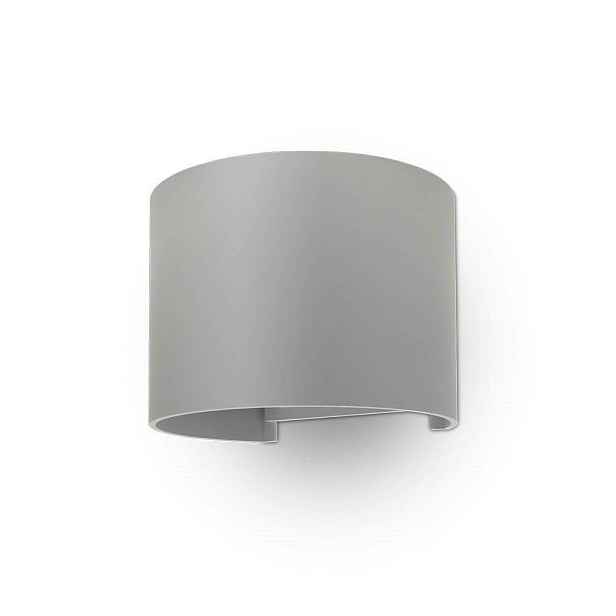 Nástěnné svítidlo 6W V-tac nahoru dolů nastavitelné šedé kulatý IP65 Bridgelux Vt