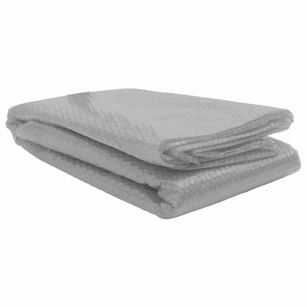 vidaXL Plovoucí PE solární plachta na bazén 450 x 220 cm šedá