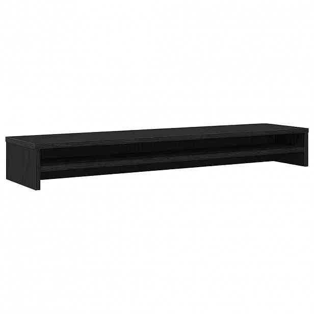 vidaXL Stojan na monitor černý dub 100 x 24 x 13 cm, konstrukční dřevo