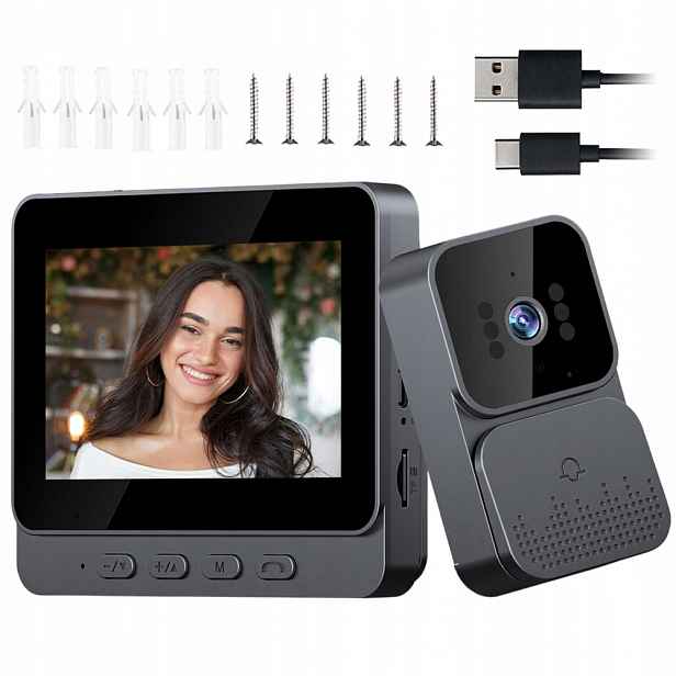 Zvonek S Kamerou A Monitorem – Automatický Záznam Videa, Ir Podsvícení
