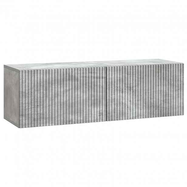 vidaXL Nástěnná TV skříň 98 x 31 x 30 cm Betonově šedá