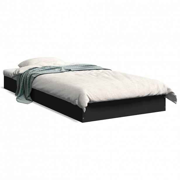 vidaXL Rám postele černý 75 x 190 cm kompozitní dřevo