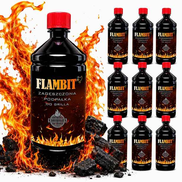 Koncentrovaný Podpalovač Pro Krb Grilovacího Kamna Flambit 1 L 10 Ks