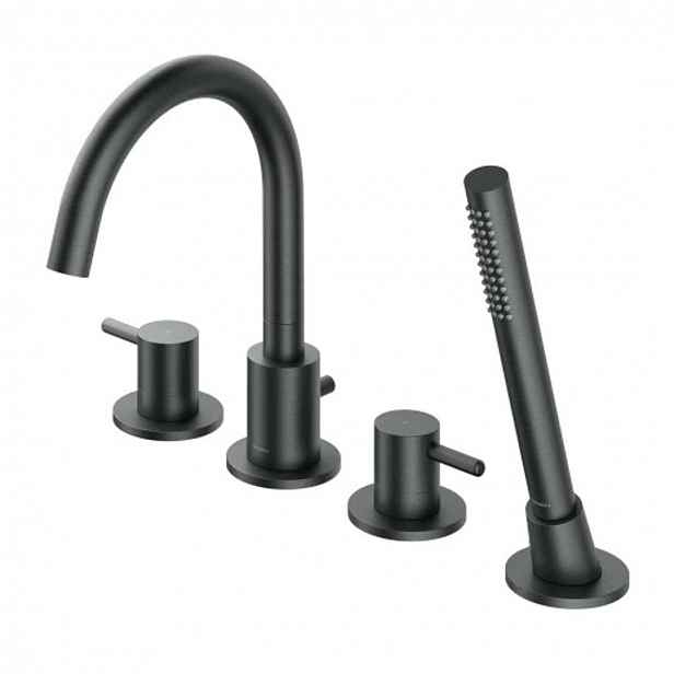 OMNIRES Y - Baterie na okraj vany, 4-otvorová instalace, kartáčovaný grafit Y1232GR