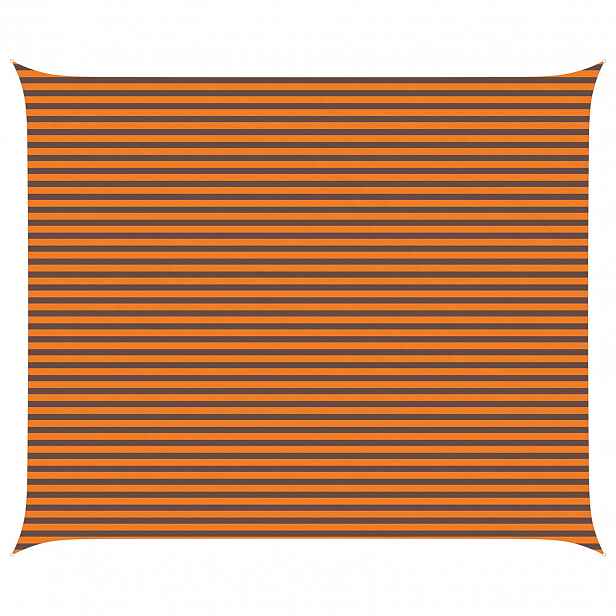 vidaXL Sluneční plachta Oranžová a hnědá 5 x 6 m 100% polyester Oxford