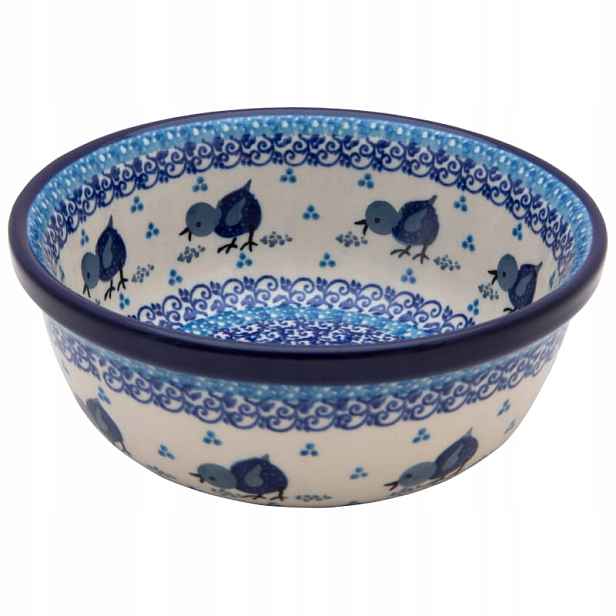 Miska na polévku do müsli 16 cm Umělecká keramika Bolesławiec dek 2706