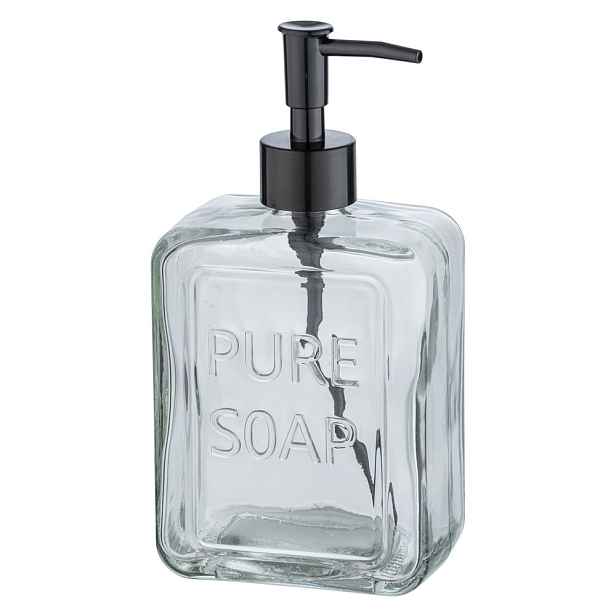 Skleněný dávkovač na mýdlo Wenko Pure Soap